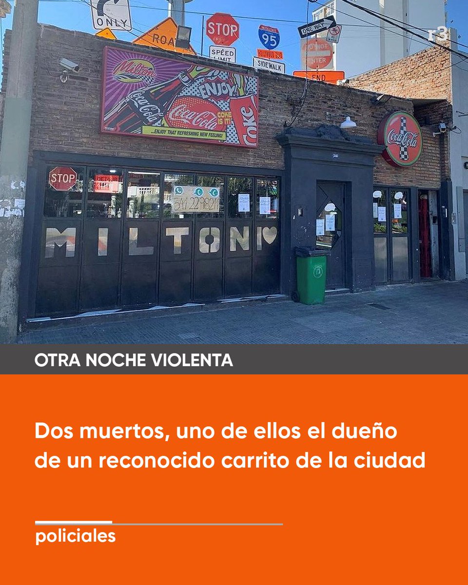 💢 En Rodríguez y Biedma delincuentes asesinaron a un hombre de 38 años. En tanto que vecinos de Pasaje Independencia y Vera Mujica reportaron que asesinaron al titular del carrito Milton cuando bajaba de su camioneta.

Link a la nota completa 👉 bit.ly/3SQ6zFf
#rosario3