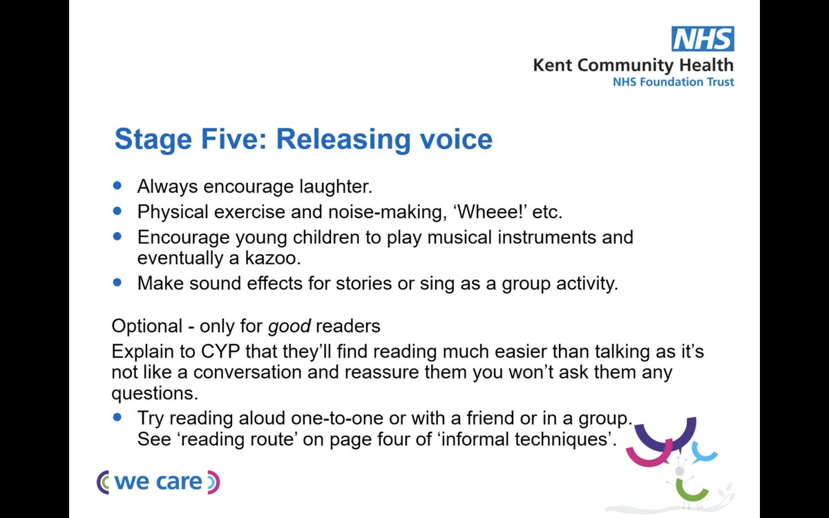Loving these references to laughter, movement and musical activities and (on another page) loud instruments and musical conversations in Kent's free #selectivemutism training #musictherapyresearch <a href="/LondonSMCEN/">Selective Mutism CEN</a> <a href="/NHSKentMedway/">NHS Kent and Medway</a>