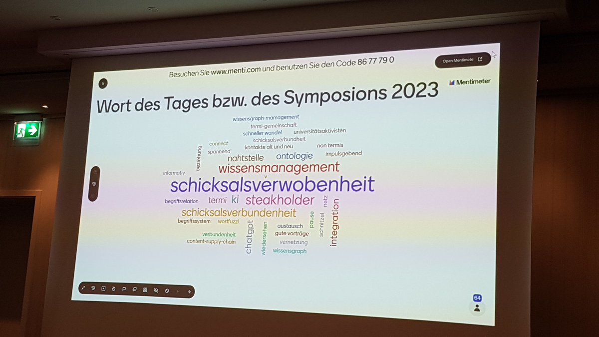 Wort des Tages beim #DTTSymposion2023