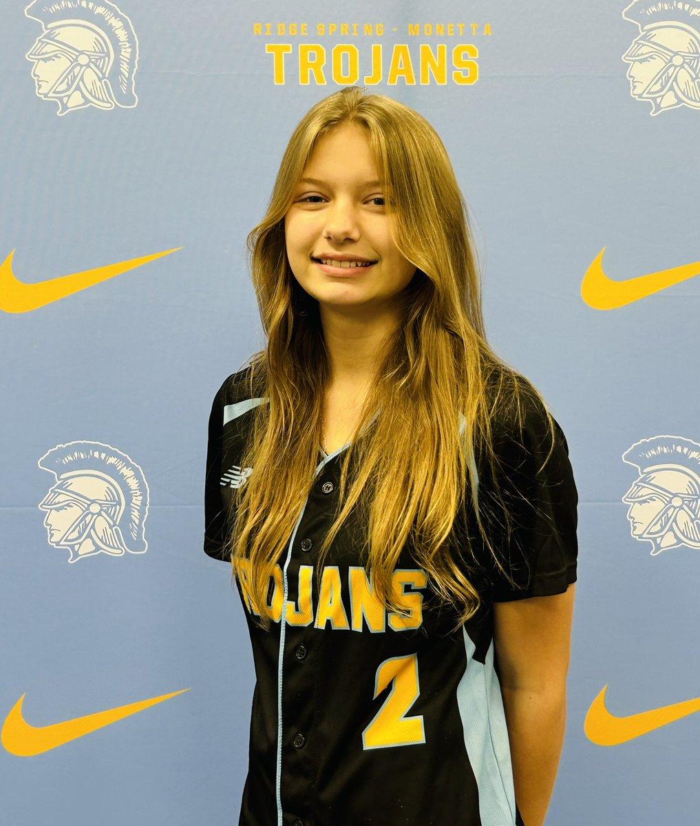 2 DAYS UNTIL OPENING DAY! #2 is Freshman Second baseman Trinity Burdett.  Come join us and cheer on Trinity Monday March 6th for our season opener vs Williston-Elko! <a href="/TrinityBurdett/">Trinity Burdett</a> <a href="/jtmbrooks24/">Joey Middlebrooks</a> @kmiddlebrooks35 <a href="/CoachBrianSmith/">Brian Smith</a> <a href="/rsmhs_trojans/">Ridge Spring-Monetta Middle/High School</a> <a href="/RSM_Athletics/">RS-M High Trojans</a>
