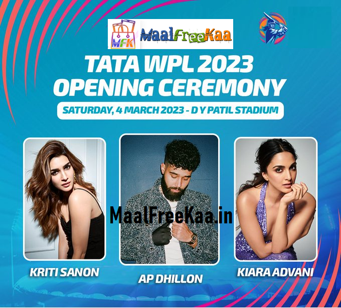 Free Tickets Women T20 Indian WPL 2023

#WPL2023 #WPLTickets #WPLContest #WomenIPL #Cricket #T20Cricket #BookMyShow

#Play Here & #Win #MaalFreeKaa 
maalfreekaa.in/2023/03/free-t…