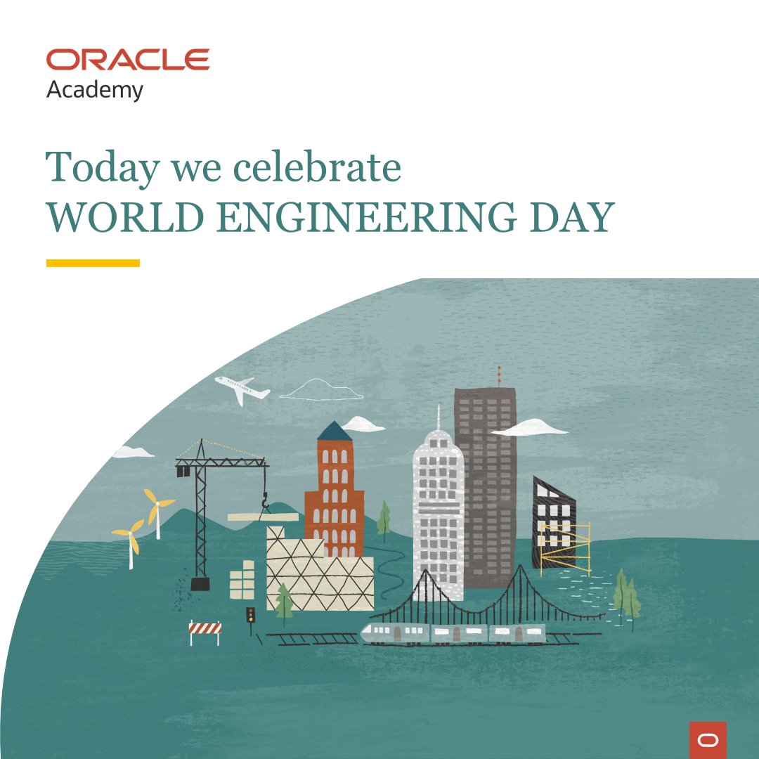 OracleAcademy's tweet image. Today @OracleAcademy celebrates @UNESCO World #Engineering Day for Sustainable Development @engineering_day, highlighting engineers&apos; achievements! 

Explore our free @Oracle #OraclePrimavera curriculum and software &amp;gt; social.ora.cl/60103xHYC
Watch a video &amp;gt; social.ora.cl/60133xHlB