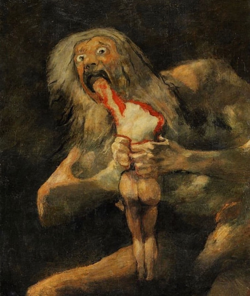 Saturn - 1823 
Artist: 🇪🇸 Francisco Goya