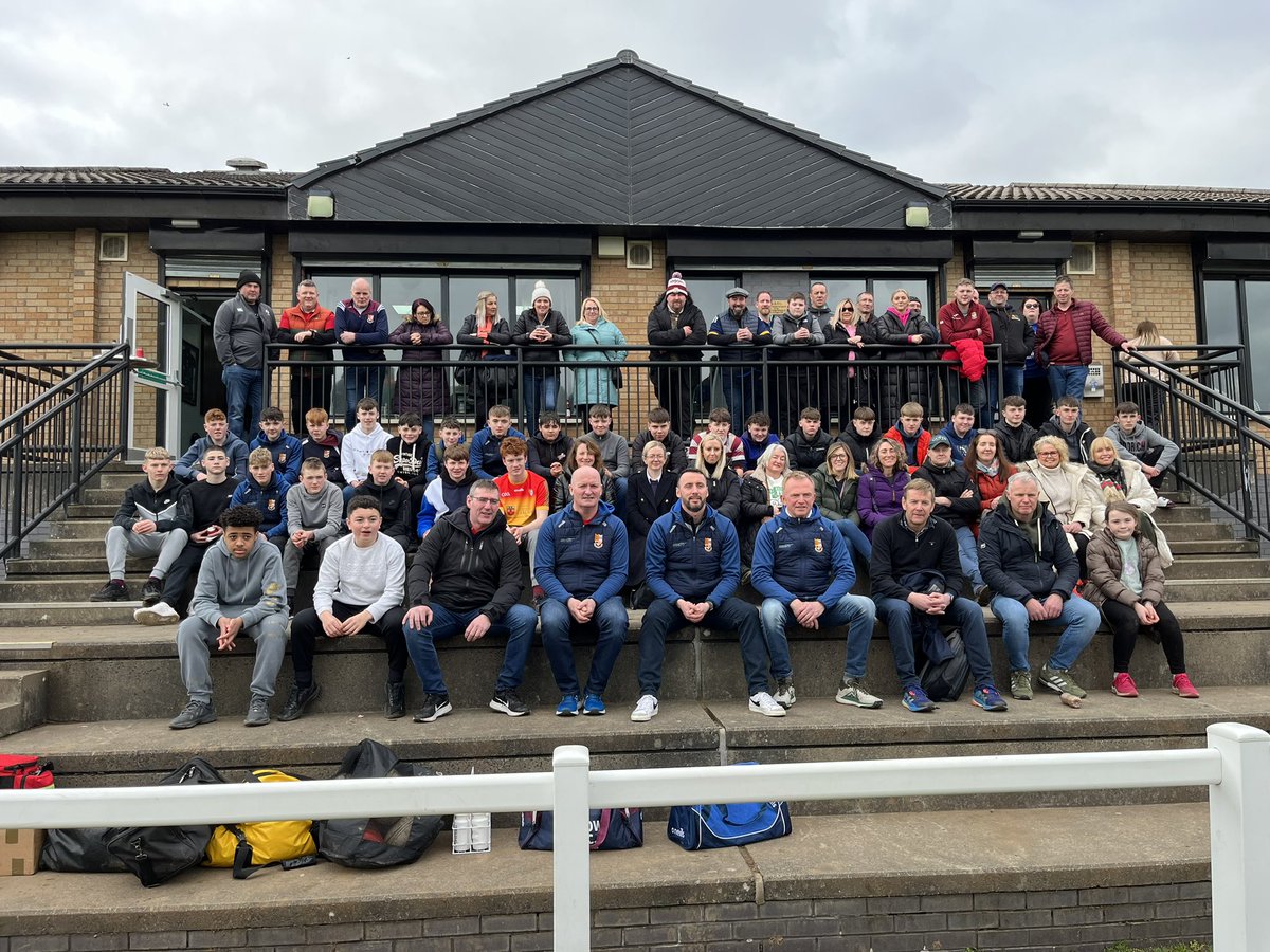 Davidjvickers's tweet photo. @TullowRFC U15s ready for the road after a cracking game with @Gala_Rugby hosted by @HamiltonBulls . Safe travels home everyone https://t.co/IcThWnYtCA