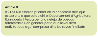 sfadfcat's tweet photo. 🔴 Perquè s'han de prioritzar els ajuts a les ADF?

1️⃣ Segons l’Ordre de 6 d’octubre de 1986 sobre regulació de les Agrupacions de Defensa Forestal (ADF):

2️⃣ I segons el Decret 64/1995, de 7 de març, pel qual s’estableixen mesures de prevenció d’incendis forestals:

#FAQsADF https://t.co/W8ORZ5gv1u
