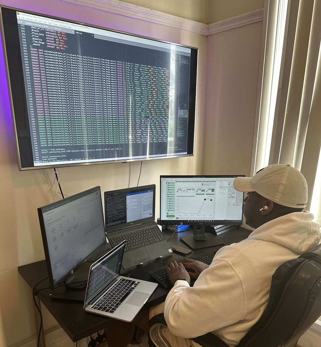 fadaresamuel_'s tweet photo. Life of a Data Analyst even on weekends. It’s a constant obsession of using the right skills for data preprocessing while ensuring data integration is achieved across all systems to enable business stakeholders draw appropriate insights in making the right decisions. https://t.co/nU14oM6bkQ
