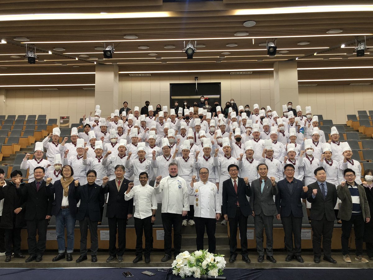 Chef Thiru (@thiruchef) on Twitter photo It was a pleasure to interact with the first year culinary arts students during their orientation and oath taking ceremony in KGCH, Ganghwa Island, South Korea. I am sure that they will have a wonderful career ahead, looking at their energy, honesty, and humour.<a href="/WManipal/">WGSHA Manipal</a> It was a pleasure to interact with the first year culinary arts students during their orientation and oath taking ceremony in KGCH, Ganghwa Island, South Korea. I am sure that they will have a wonderful career ahead, looking at their energy, honesty, and humour.<a href="/WManipal/">WGSHA Manipal</a>