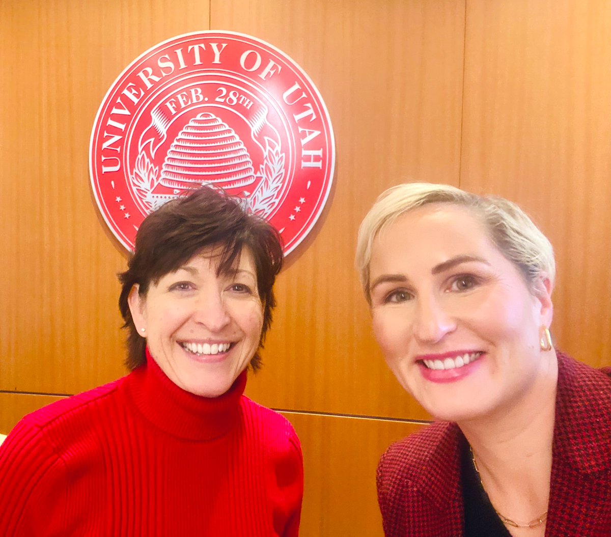 BBurnsEDU's tweet photo. Fantastic trip to @UUtah with team @UIAinnovation’s @adrakewarshaw &amp; @Santosinthecity to 
support the U’s transformation agenda. It is always So energizing to spend time with Provost @InnovationDean, @TCHagood and their team! https://t.co/YV4CQhHJLP