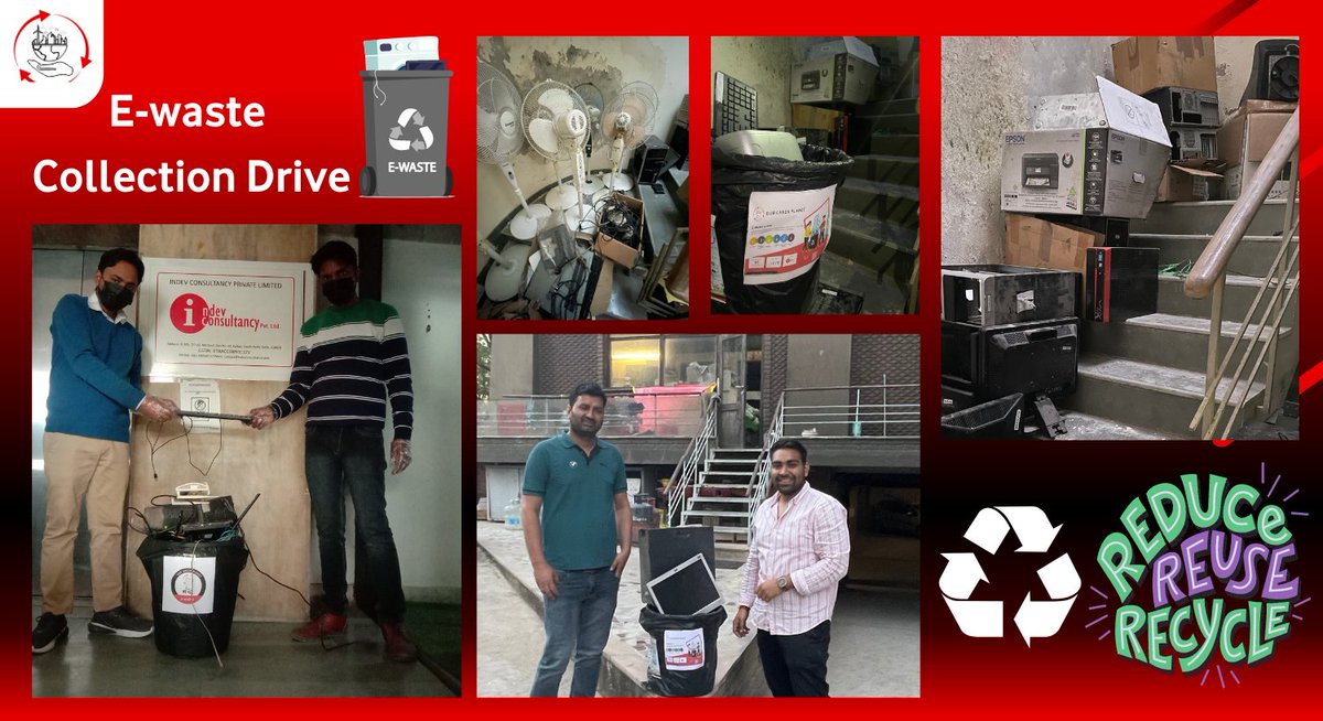 voisplanet's tweet image. In an attempt to curb the rising menace of E-waste in the urban space, an E-waste collection drive was organized on the premises of Indev Consultancy Pvt Ltd and Development Alternatives. 
#Ewaste #regulationstomanageewaste #climateaware #climatechangeisreal