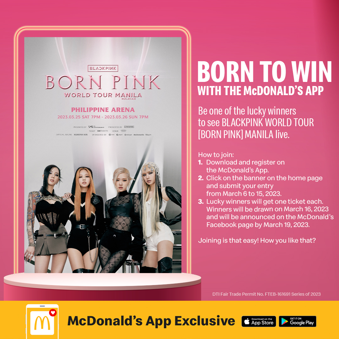 McDo Philippines on Twitter "BLACKPINK in your area. Woah, woah, woah