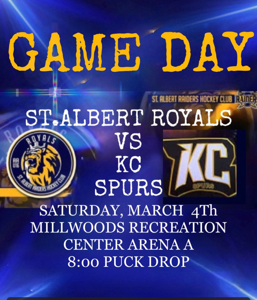 See you tonight! Puck drops at 8:00!
Go Royals!!
#raiderspride 
#everythingwithpurpose