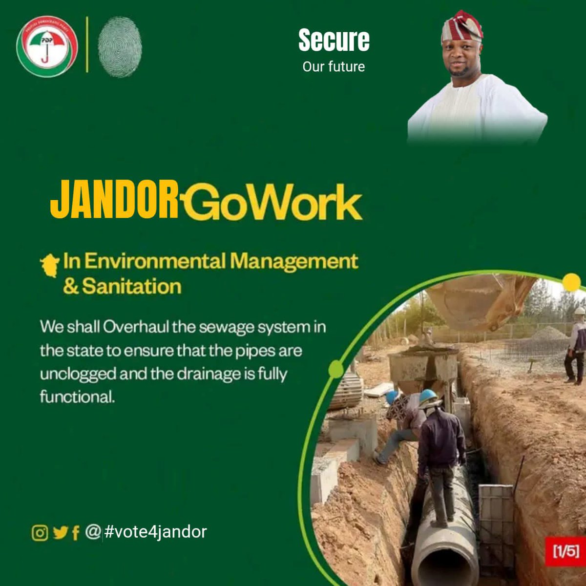 olawalemak1's tweet photo. @TundeEednut things will get better in Lagos state , 
it will be a start 

"The future of the state 
 is in the hands of the voters vote JANDOR for Lagos state Governor #vote4jandor vote PDP https://t.co/slniajdyKw