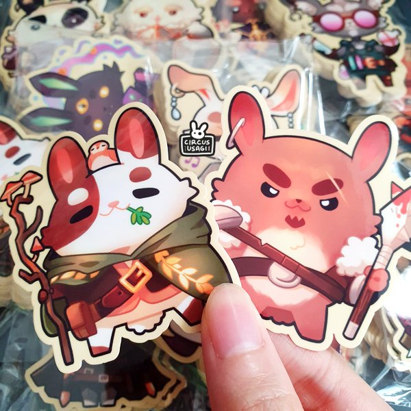 These have all been restocked recently--including bottled spell sticker sheets and charms, and all the ace attorney team charms!😊 thank you for the support!! 