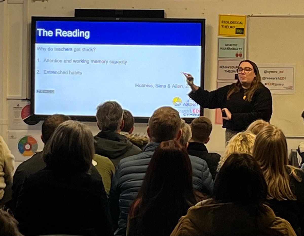 Fantastic presentation been delivered by Shannon Doherty about developing teachers effectively. Thank you <a href="/cymru_ed/">cymru_ed</a> and <a href="/officialCHS/">CHS</a> for a brilliant day so far! #rEDCymru