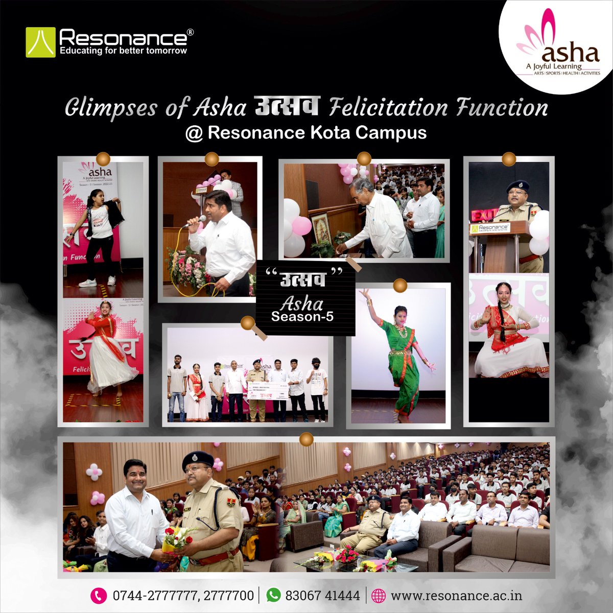 Some glimpses of UTSAV🎉🎓 - a felicitation program of Reso ASHA organised by Resonance.

#UTSAV #Resonance #ResoASHA #FelicitationProgram #CelebratingExcellence #DancePerformances #SingingCompetitions #FunAndCelebration #AllRoundDevelopment