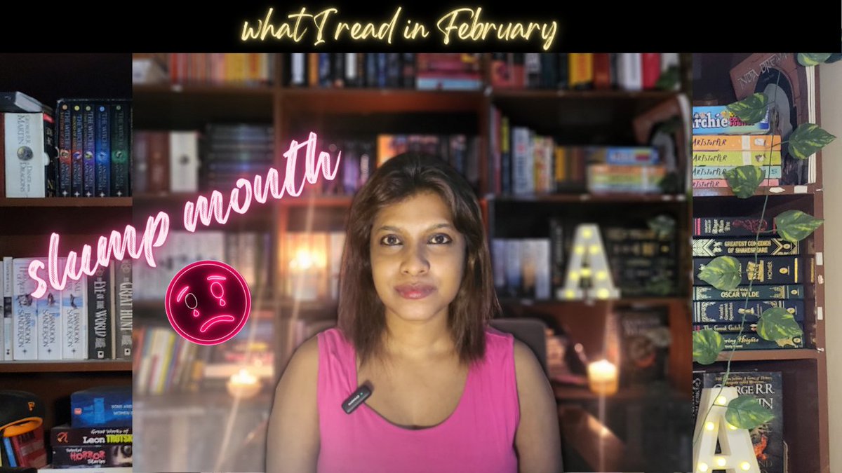 Hello bookaholics,
February was a stressful month with very less reading however, I did manage to get some reading done. Check out the video to find out the books I read and what I thought about them.
#booktube #whatiread
#BookRecommendation
#wheeloftime

youtu.be/V1dwzMM1QGg