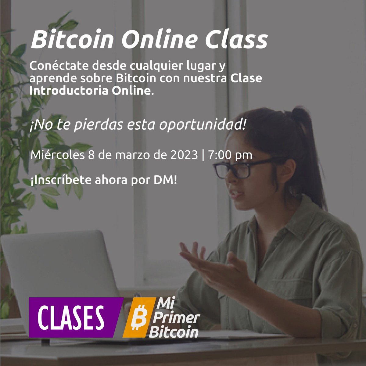 EL SALVADOR 🇸🇻

#MiPrimerBitcoin convoca a sus clases de #Bitcoin en modalidad online y presencial.

Más info ▶️   @MyfirstBitcoin_