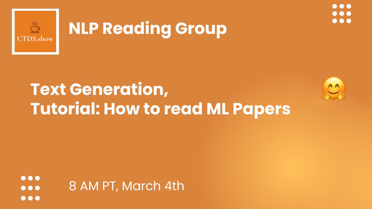 bhutanisanyam1's tweet image. Tutorial on how to efficiently read papers 🙏

For today’s NLP study group, I will show you how to parse papers by going through the LLaMa paper 🦙 

We’ll also learn text generation with 🤗 transformers

youtube.com/watch?v=rhH0zy…