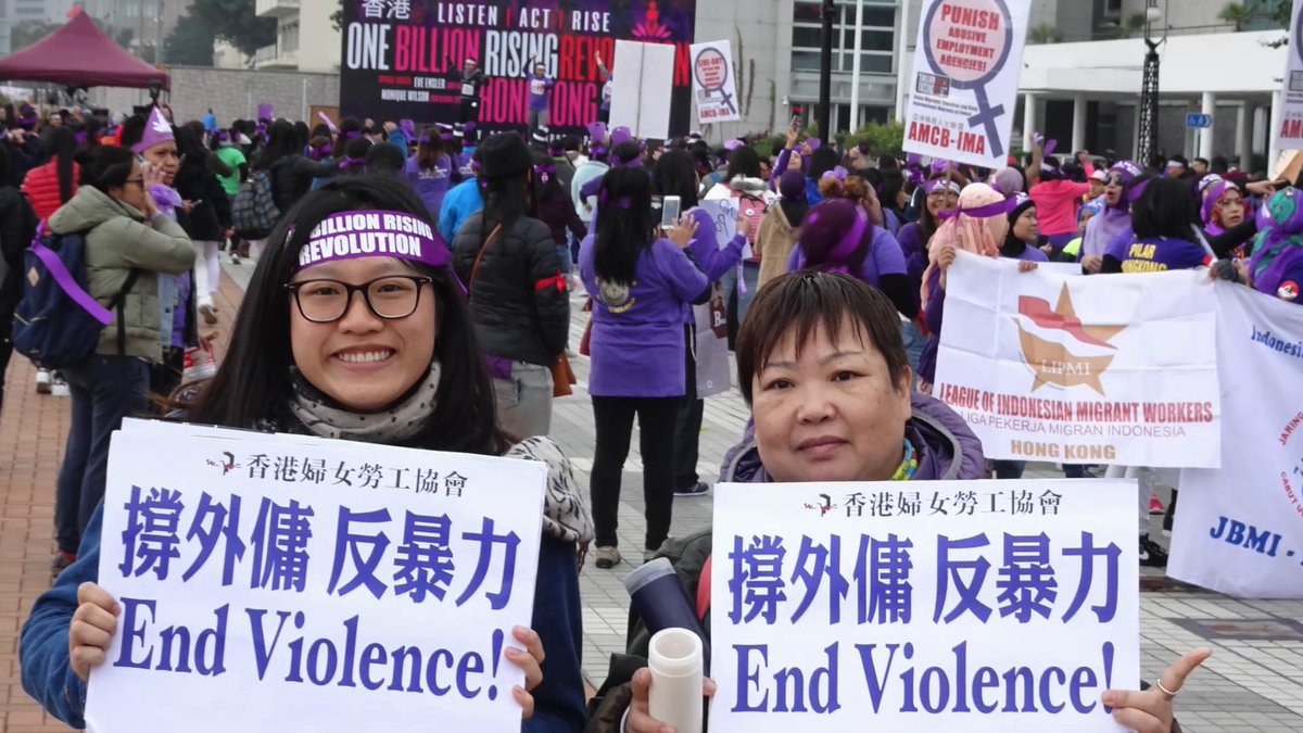 AsianMigrantsHK's tweet photo. - Around 54% of HK's 7.5 million are comprised of women and a home to 380,000 foreign domestic workers—exploited, abused, and oppressed by a system that is faithful to neoliberal policies that puts profit over people.

- One out of 5 Hong Kong people lives below the poverty line. https://t.co/WSYUZE3bjV