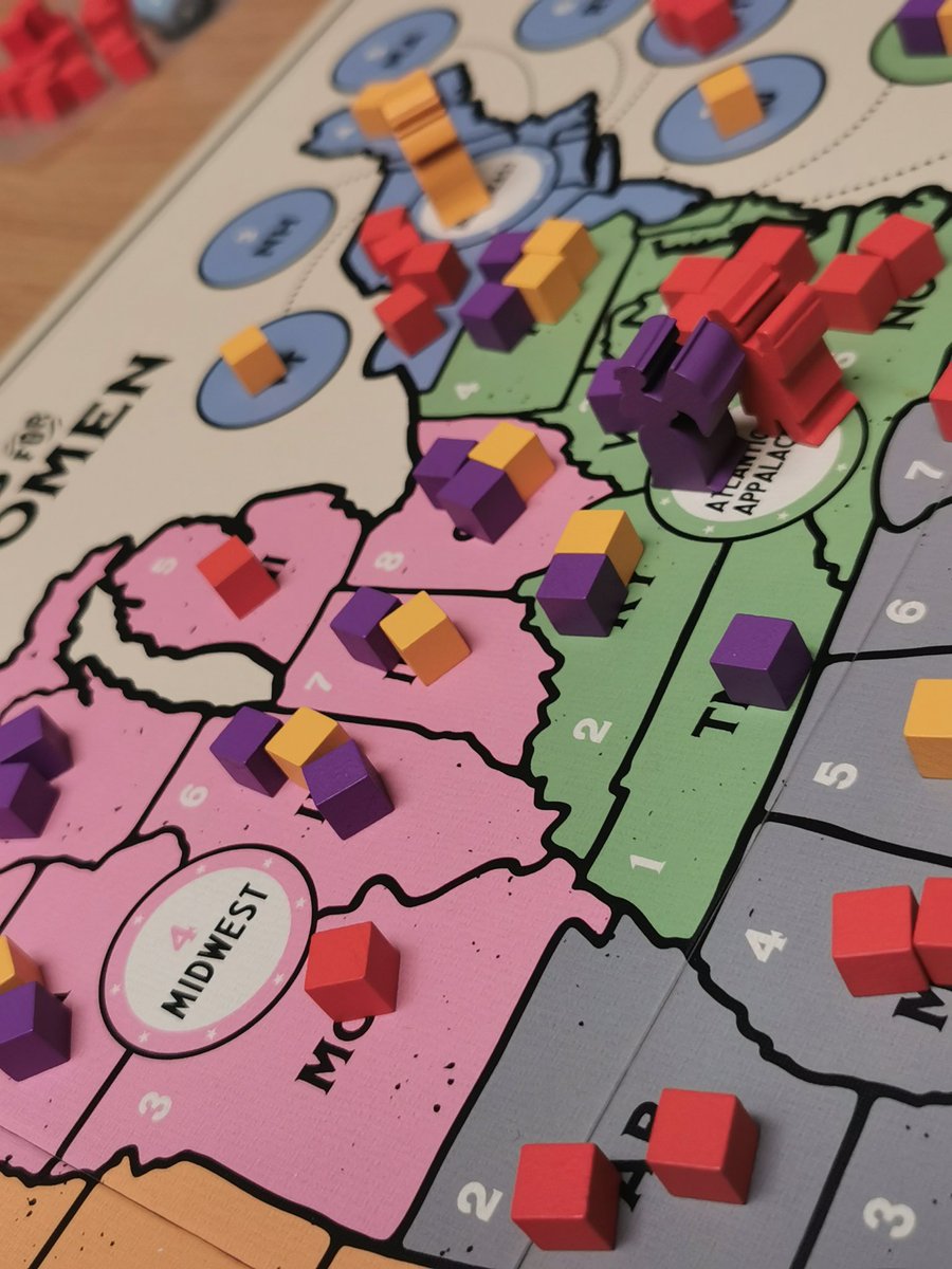 spofgamesmag's tweet photo. Playing Votes for Women at @BMYork this afternoon - very thematic, and a simplified wargame-style gameplay that suits my brain! https://t.co/5B1bEkoj07