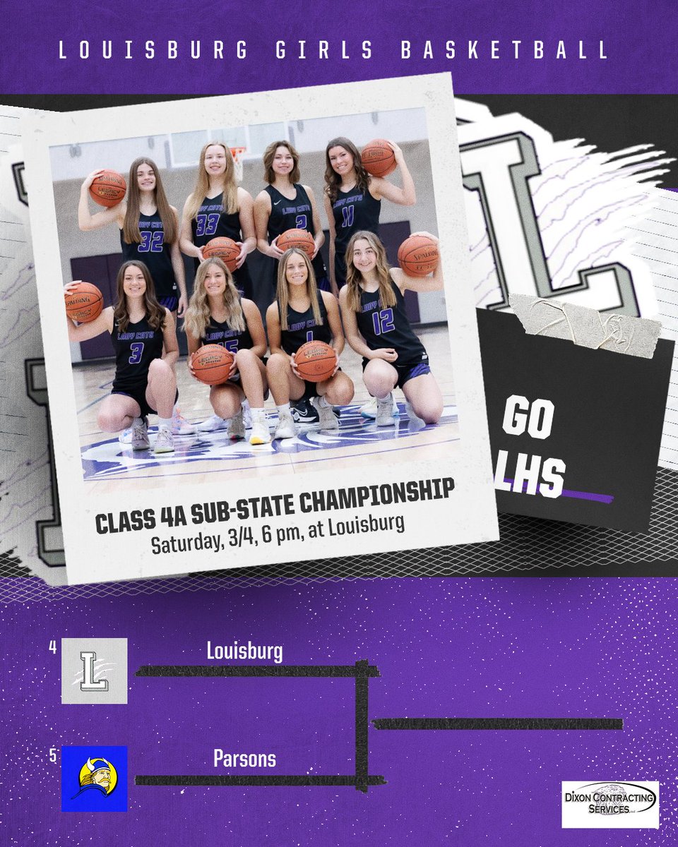 Today is the day as the Louisburg girls basketball team will try and earn a spot in the state tournament as the Lady Cats (15-6) host Parsons (15-6) in the Class 4A sub-state championship. Tipoff is set for 6 p.m. Good luck ladies!
Watch: youtube.com/watch?v=PdisNQ…