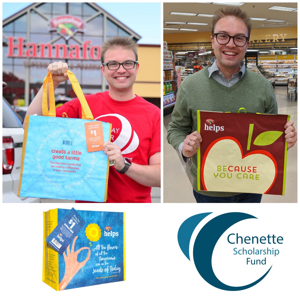 We've been selected as the March beneficiary of the Hannaford Helps Bag Program! This means for every community reusable bag purchased at the Saco Hannaford this month we receive $1. All proceeds help provide college scholarships to students in Saco, OOB, Hollis, &amp; Buxton.