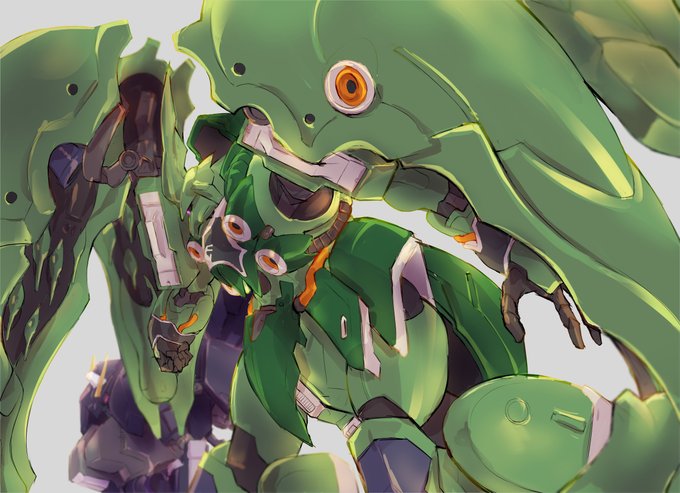 明日ナラティブの放送あるらしいので、
昔幻覚で見たシルヴァ・バレト・サプレッサーとクシャトリヤが並び立つシーンを描きました。 