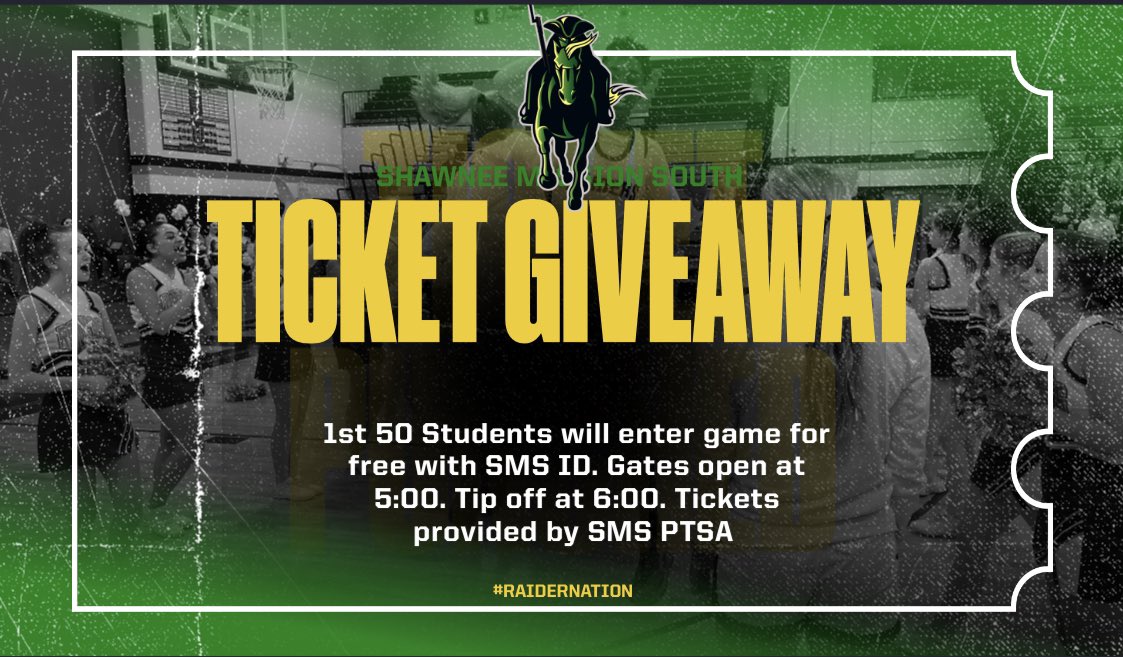 It’s game day Raiders. Let pack the dome tonight in your best Hawaiian gear. Doors open at 5:00. First 50 SMS students get in free <a href="/RaiderSms/">SMSRaiderPTSA</a> <a href="/SMSCrowdControl/">SMS Crowd Control</a> <a href="/LadyRaidersSMS/">SM South Girls Basketball</a> <a href="/SMSouthTDain/">Dr. Todd Dain</a>