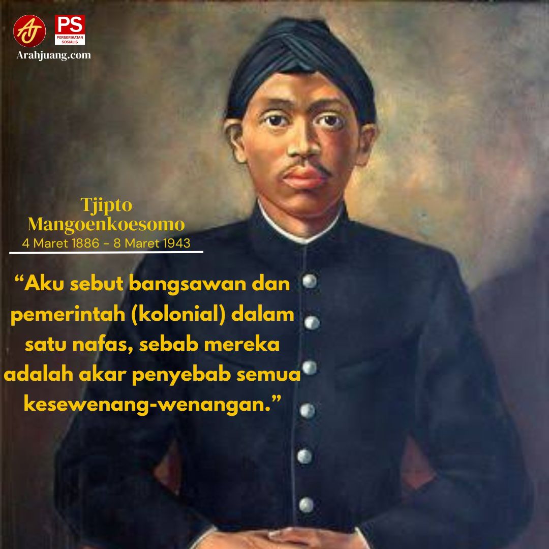 ArahJuang's tweet photo. Tjipto Mangoenkoesoemo seorang pejuang kemerdekaan yang kerap dipenjara dan diasingkan oleh pemerintah Kolonial Hindia Belanda. Tjipto mendapatkan penghargaan, bintang emas, atas jasanya memberantas wabah pes di Malang. Tidak sudi menerima penghargaan dari penjajah, https://t.co/hKBUKviDXn