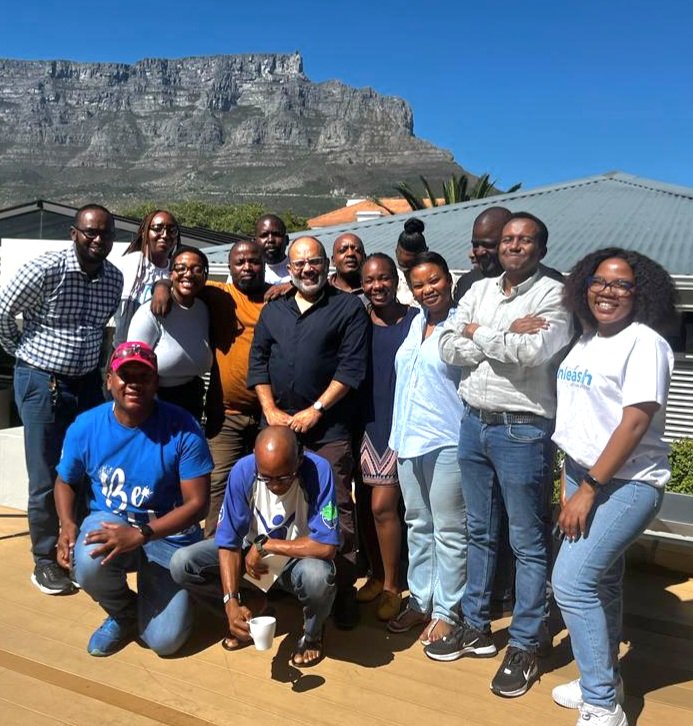 With my @NelsonMandelaUCT Masters Class of 2023 students.  Preparing Africa's future leadership.