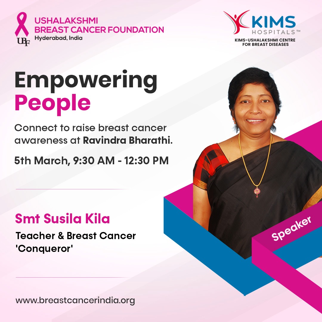 UBF_India's tweet photo. Join us today to learn about the importance of the Breast Cancer Support Group and connect with other breast cancer conquerors. This is essential for preparing the body, mind, and soul. Join us today at 9:30 am at Ravindra Bharati.👉https://t.co/V3BNNjXAZ2 https://t.co/XTD2ooCNyy