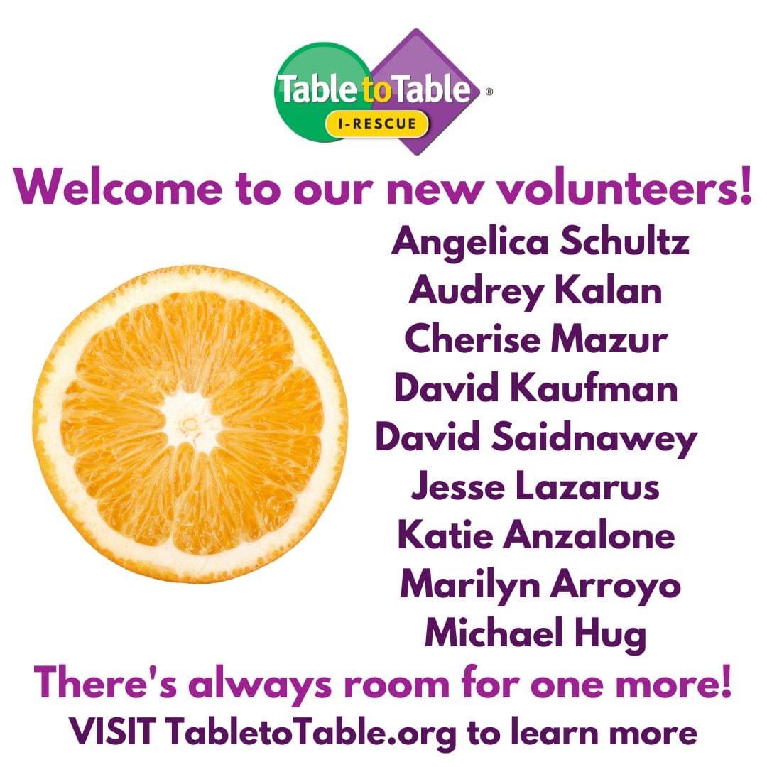 TableToTableOrg's tweet image. Visit tabletotable.org/i-rescue/ to learn more or to join our amazing team of volunteers! All ages welcome (see more details on our website).