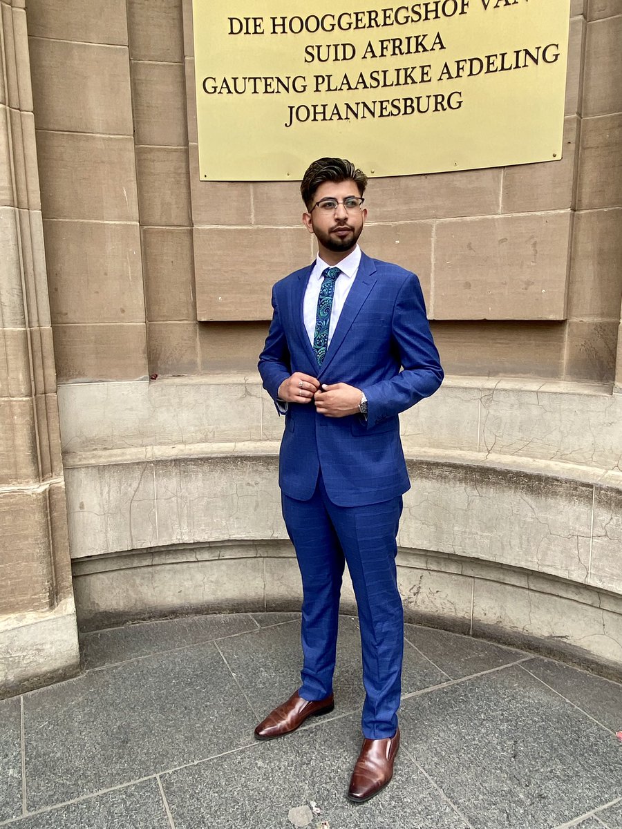 Mhkhamisa's tweet photo. On 3 March 2023, before the Honourable Fisher J and Honourable Windell J, judgement was granted in favour of the Applicant. The Applicant is authorised to be admitted as a Legal Practitioner (Attorney) of the High Court of the Republic of South Africa. Alhamdullilah ⚖️💙 https://t.co/WwrzfYGRAI