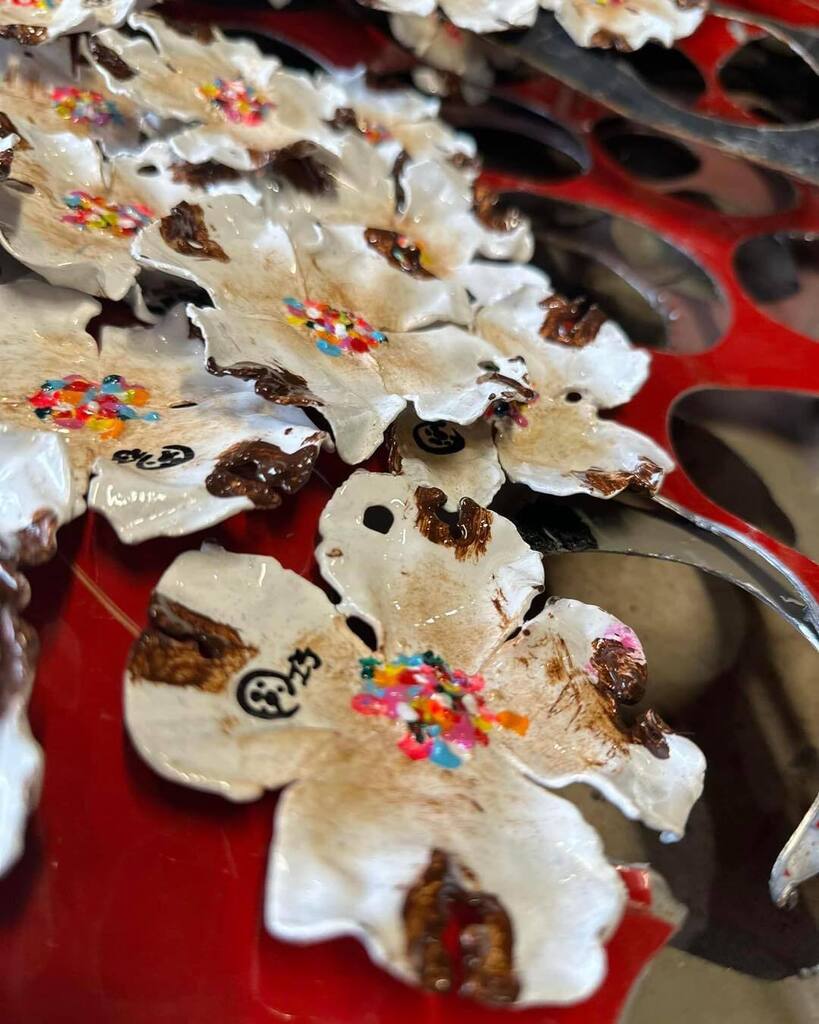 🔥2023 4th Edition of Dogwood Ornaments now available at Wells Creek Crossing. With limited inventory of only 50 available in this color, you’ll want to make sure to snag yours early. The background of this picture shows the truck bedside which was us… instagr.am/p/CpXrj7ktxjq/