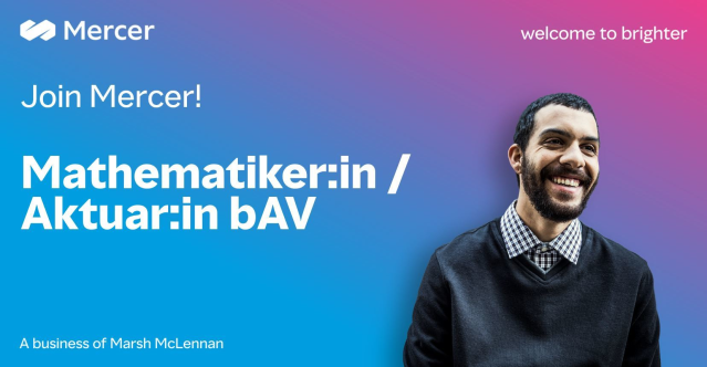 HaepMartin's tweet photo. Du hast Dein Mathematik-Studium erfolgreich absolviert – oder stehst kurz vor dem Abschluss – und suchst nach dem passenden beruflichen Einstieg? Melde Dich gerne bei uns, um mehr zu erfahren! #jointeammercer #bav #versicherung #stellenangebot https://t.co/HAzF0W9PYa https://t.co/ESd8aakzXX