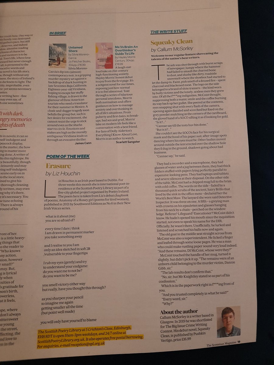 Brilliant review in <a href="/thetimes/">The Times and The Sunday Times</a> today, just have a look at that Book of the Month stamp! 😍 And an excerpt in <a href="/TheScotsman/">The Scotsman</a> magazine. What an amazing day!