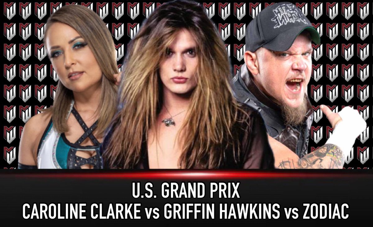BREAKING NEWS
Caroline Clarke will face off against Griffin Hawkins and Robert Zodiac in the United States Grand Prix at MAINSTREAM 104 in Louisville on 3/12/2023!