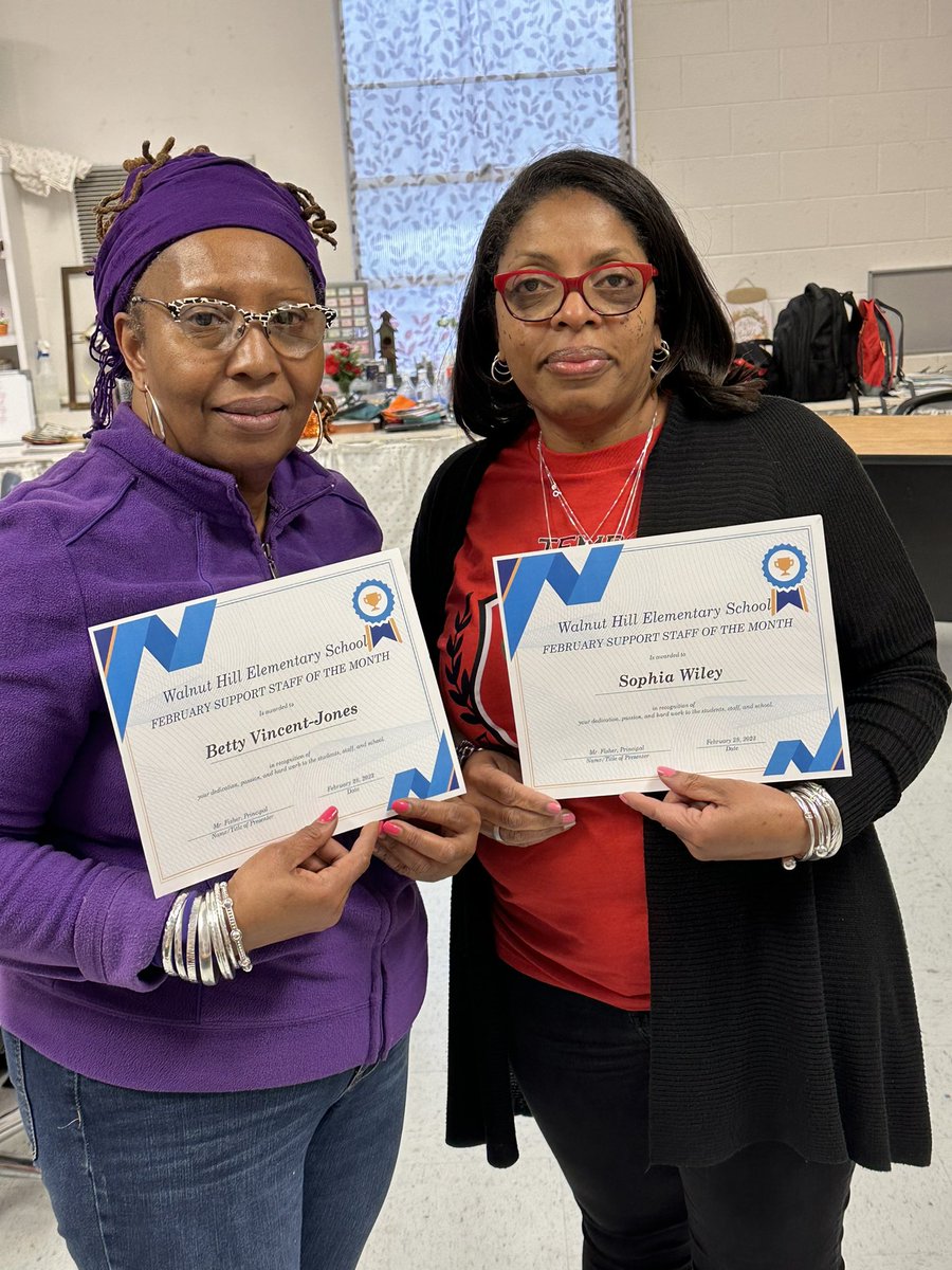 Shoutout to our February Support Staff of the Month Ms. Vincent-Jones and Ms. Wiley. These ladies have played a major role in the growth of our students in the areas of reading and math in 3-5. We thank them both for all they do for our school community and students. #Committed