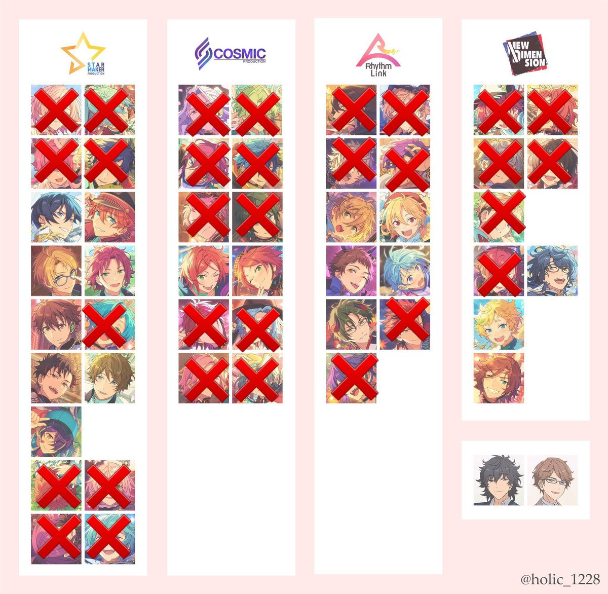 #앙스타장터
앙스타 중스타 홀로그램 폴라로이드 파샤코레 160장 공구

︎캐릭터 최대 3장 나온다고 가정
공구주 나이츠 선점

1차금: 0.15~0.18 예상
2차금:  차액
3차금: 해배비+국배비

open.kakao.com/o/sg1dZt7e

선점캐릭 안나와도x 공석으로 대체
캐릭터+공석으로 카톡/디엠주세요