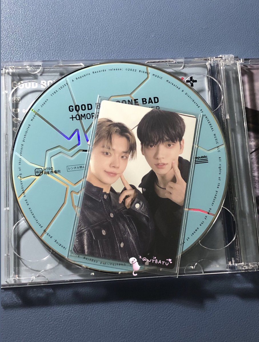 wtbatu's tweet photo. ic interest check na medyo wts 
╰ gbgb jpn lim a ver yeonbin unit pc 

comes w unsealed album (scanned qr) 
mint condi, own pull 

if inch pls dm or reply w ur budget bcs im not rly sure how much is the mp 🫠

# yeonjun soobin wts lfb ph gbgb japan limited a photocard https://t.co/tglckgo7XX