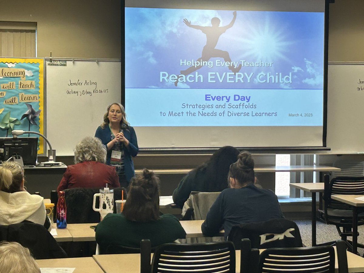 Curriculum_TCS's tweet photo. THS English teacher, Jennifer Arling, shares strategies at the WSU Learn Local Conference to scaffold instruction to meet the needs of diverse learners.
A great way to share effective methods to reach all students. https://t.co/EXfRsXaN0k
