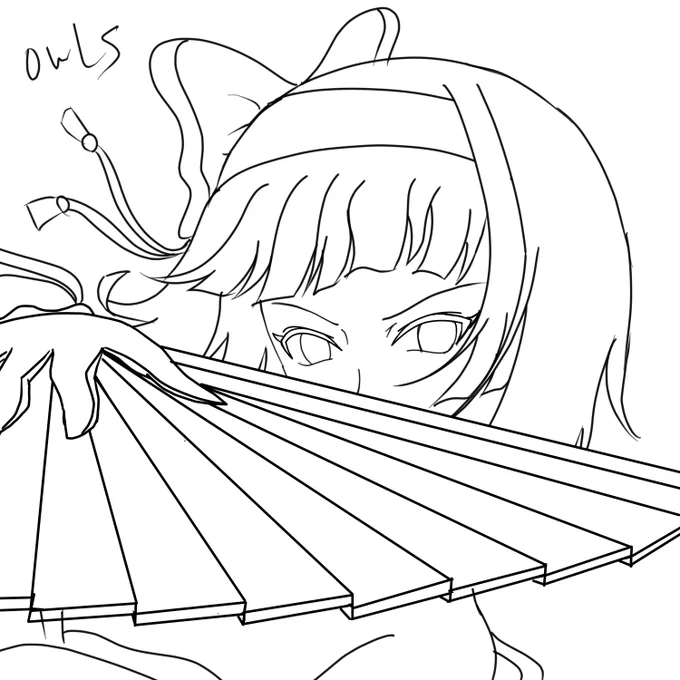 Wip、以前に途中でやめてしまった絵を描き直してます。  正直、スマホに意識を持って行かれて絵に集中できていないです。  皆さん、今日も1日お疲れ様でした。  それではおやすみなさい、良い夢を💤  #イラスト  #wip