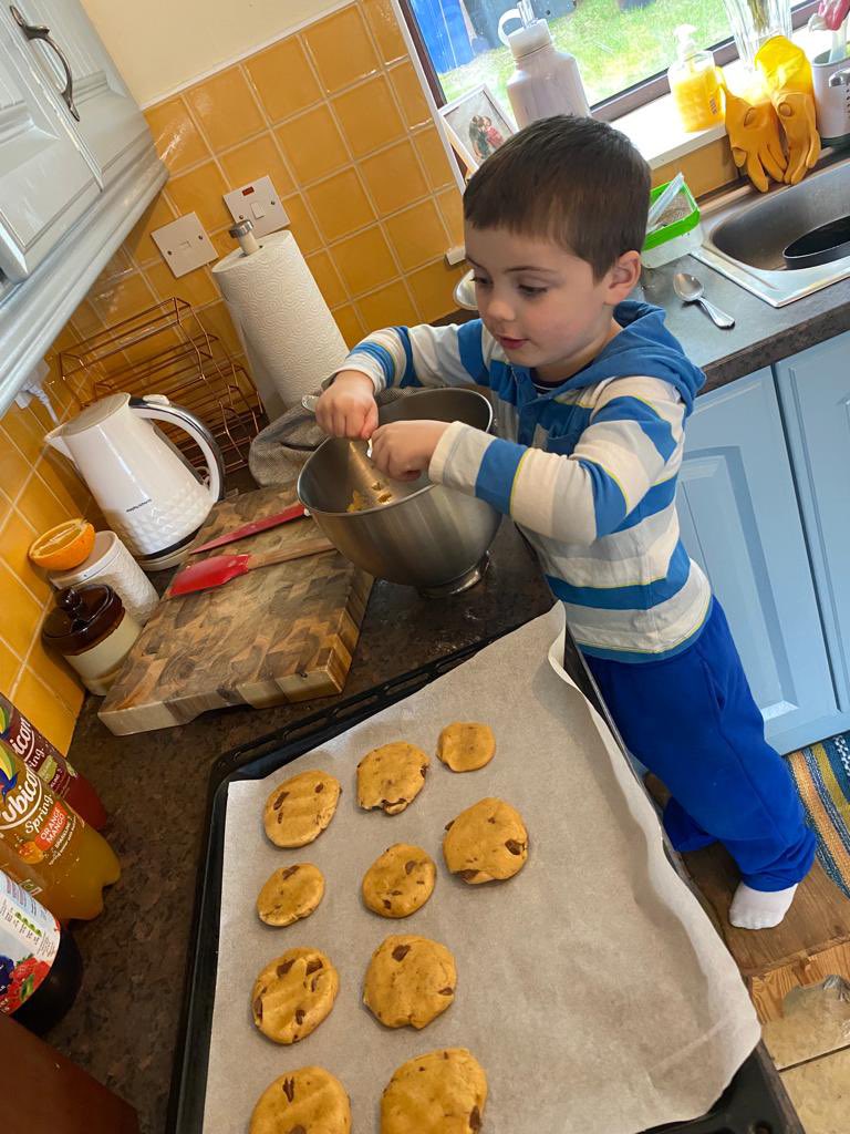 Wishing you a happy weekend with cookies for breakfast! #SaturdayMorning #SaturdayKitchen #weekendmood #Grandma #Grandson #Love