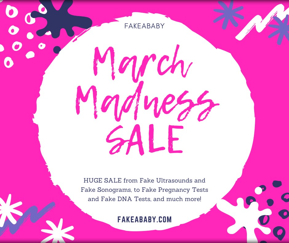 FakeABaby's tweet photo. Calling all pranksters! 📢 #MarchMadness is here at https://t.co/YEYk3MeLy6, your favorite online store for fake baby #pranks and fake tests! 🤰🧪 Stock up on everything you need and save big! Fake Ultrasounds start at $5.99!🎉

#gaggifts #forentertainmentonly https://t.co/NDPea8bjt6