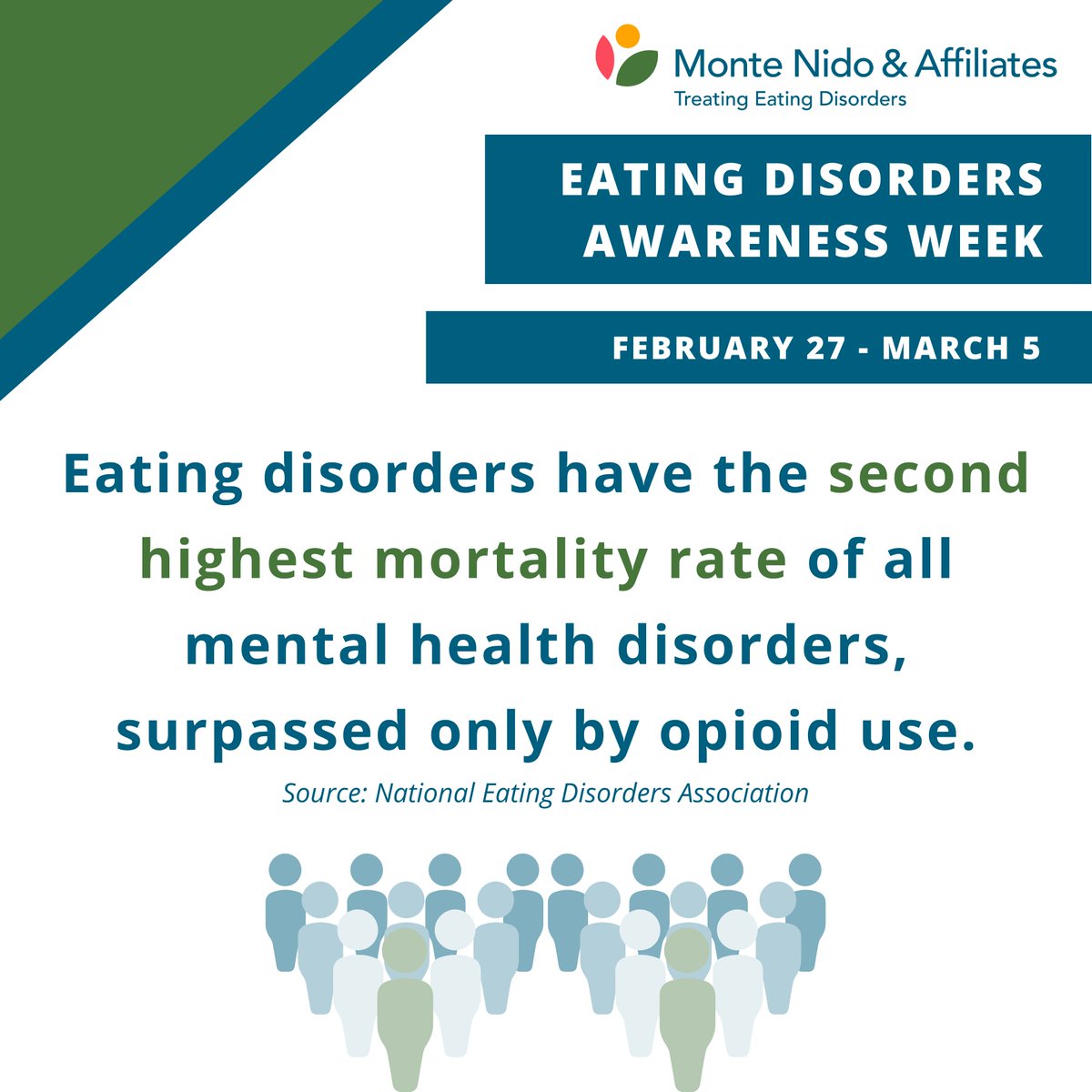 Did you know?

Eating disorders have the second-highest mortality rate of all mental health disorders.

Raise awareness this week and every week - #ItsTimeForChange

#eatingdisorderawarenessweek #edsupport #edawareness #edrecovery