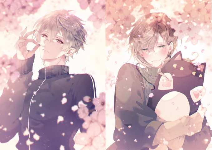 「綺麗だな」「綺麗だね」#ChroNoiR #かな絵 #kuzuart 