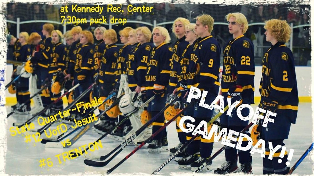 PLAYOFF GAME QUARTER FINALS @ home vs UofD!!!! @ 7:30. THEME- JERESEY 👕!! SHOW UP AND SHOW OUT TO SUPPORT OUR BOYSSS!!!!!💛💙