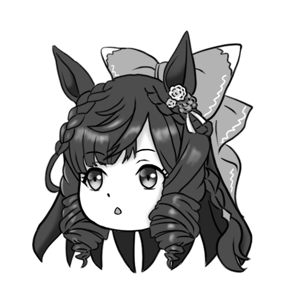 「本日の成果。わからんみたいな顔のヘリオスとお嬢まんじゅう。今描いてる1Pマンガは」|KENTZ(ケンツ)＠プリステ29Rお疲れ様でしたのイラスト