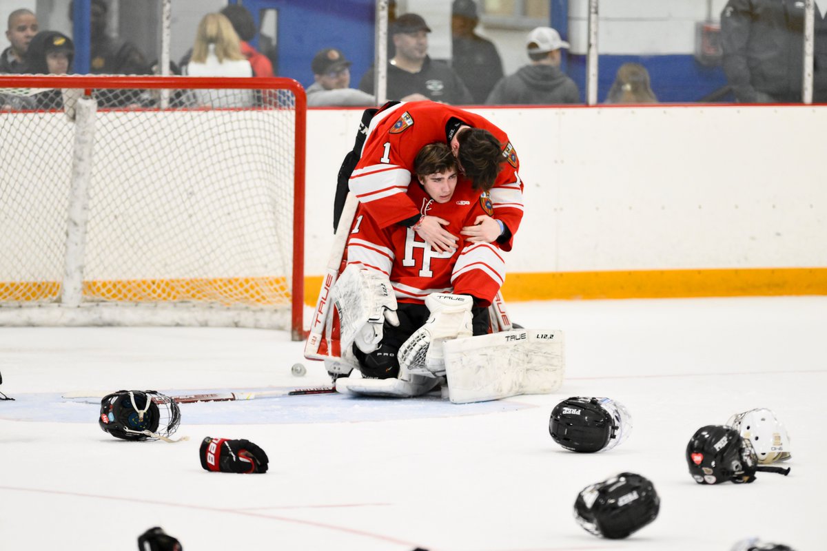 CTHKReportChris's tweet photo. As I am processing my photos this morning, I came across this one and took time to pause and realize that while no one can truly understand what you may be going through, hockey players are special. This goalie decided to console Heber instead of immediately celebrating. The human and sport bond is strong. @CTHKReport #cthk