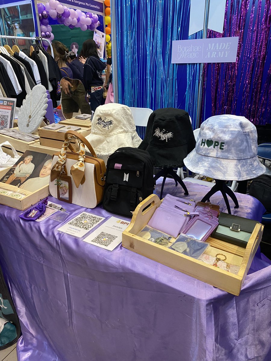 Come join us tomorrow at the Trinoma Activity Center for our final day of J-hope HOBIUARY: A birthday for a cause. 

Get the chance to purchase items from our ARTIST MADE INSPIRED COLLECTION. 💜 

SEE YOU ARMYS! 💜👀🫵